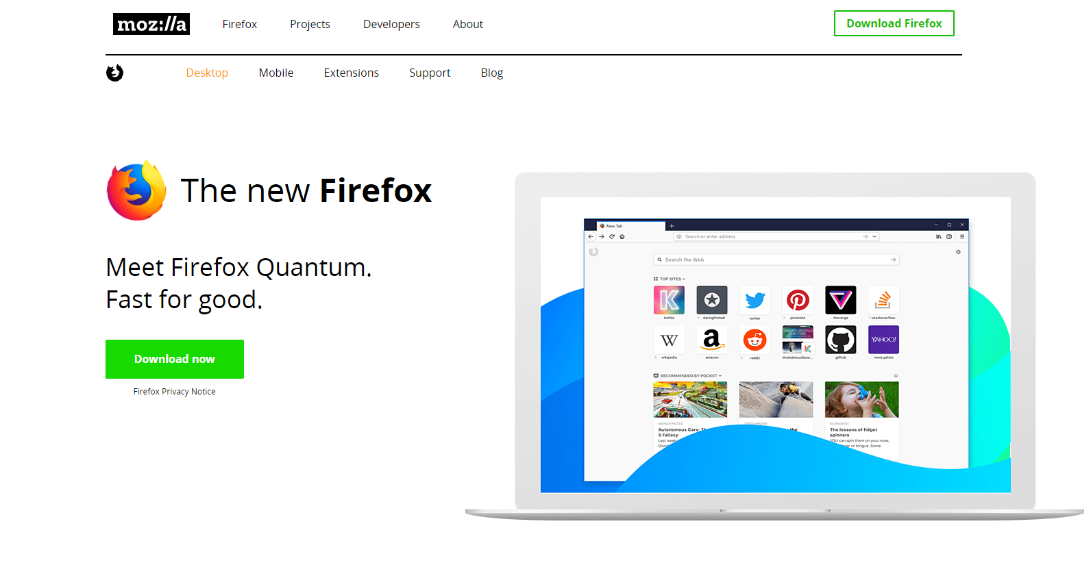 how to make mozilla firefox theme a homepage